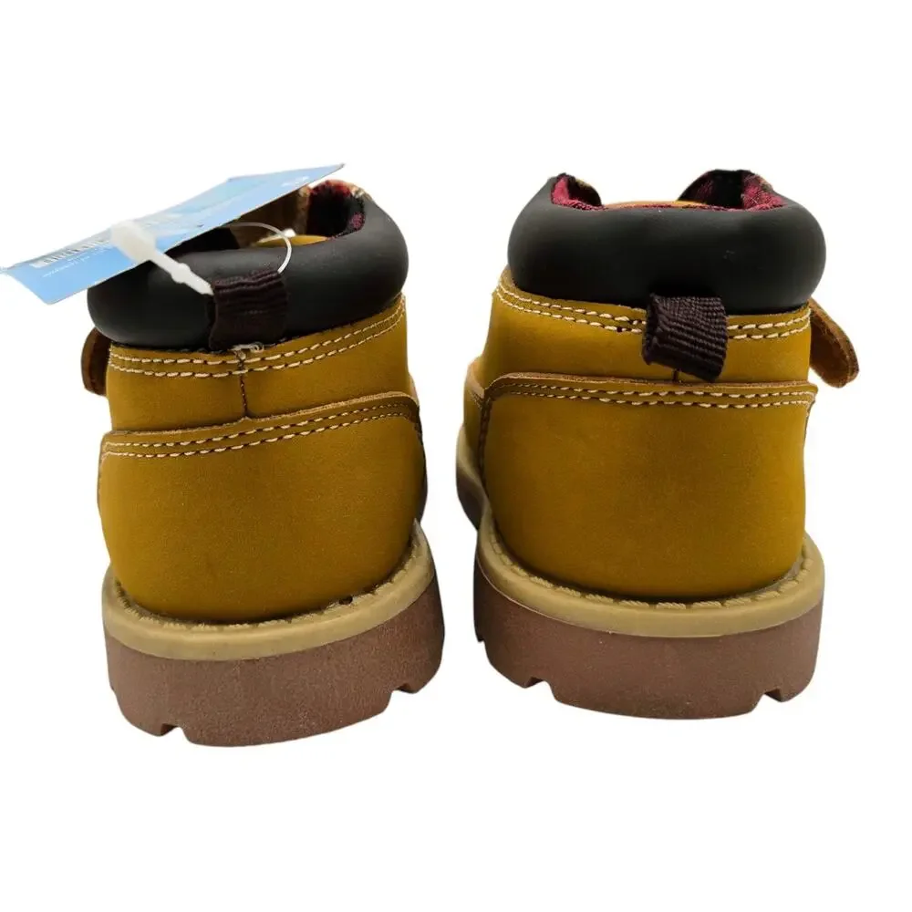 Garanimals Little Boys Toddler Hiking Work Boot Strap Tan‎ Wheat SIze 5